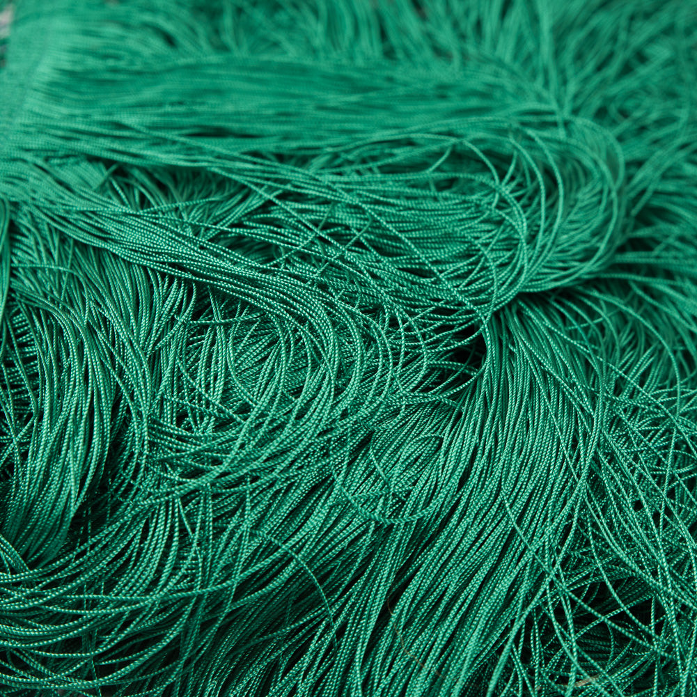 Kelly Green European Chainette Fringe Trim - 40" Detail