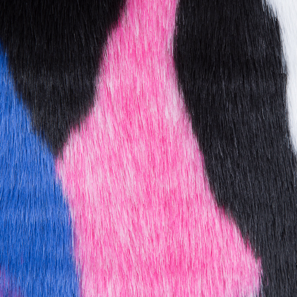 Vibrant Multicolored Faux Fur - Full