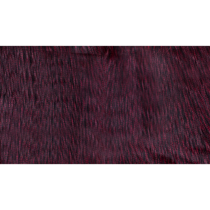 Black and Red Long Haired Faux Fur - Full