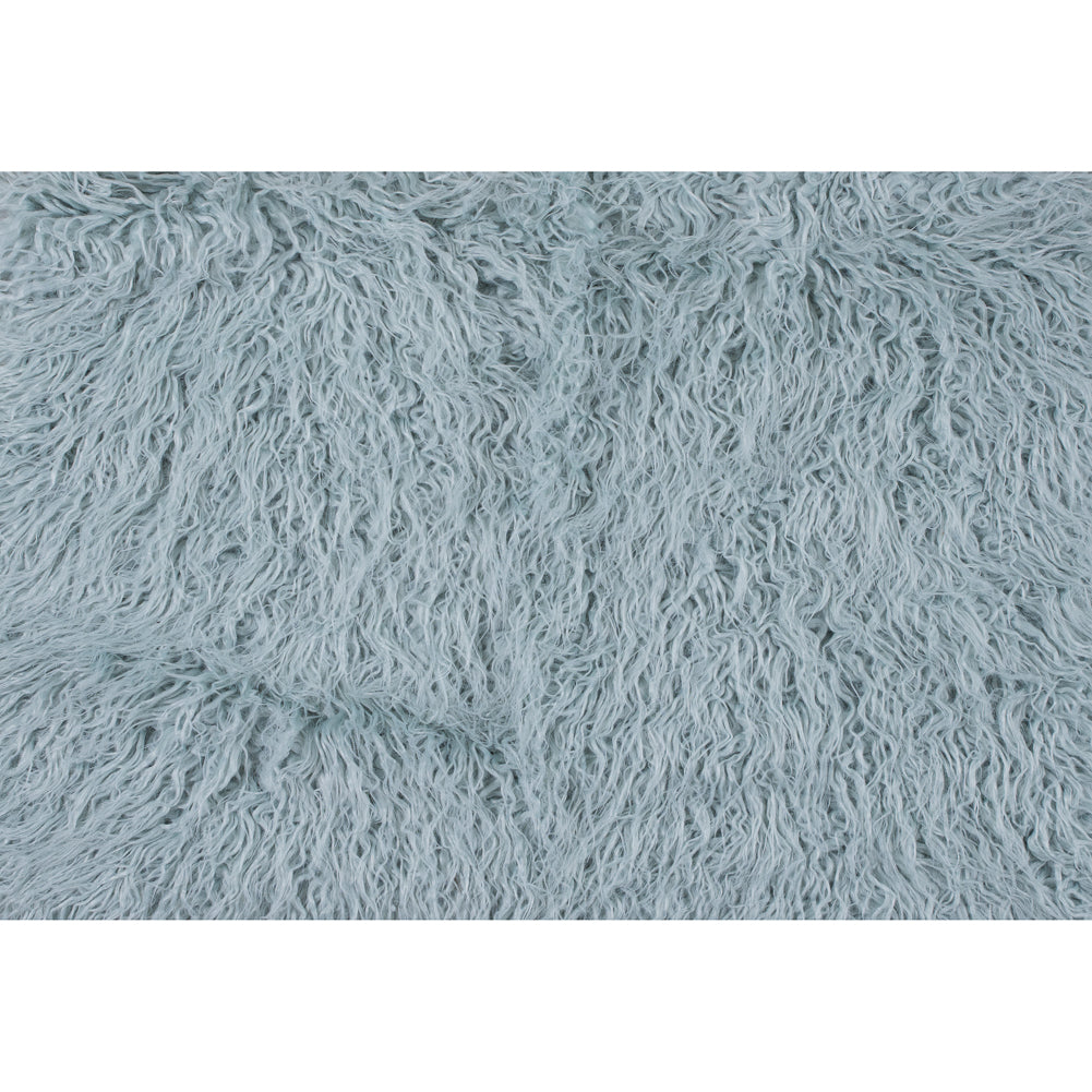 Shaggy Faux Fur - Blue Folded