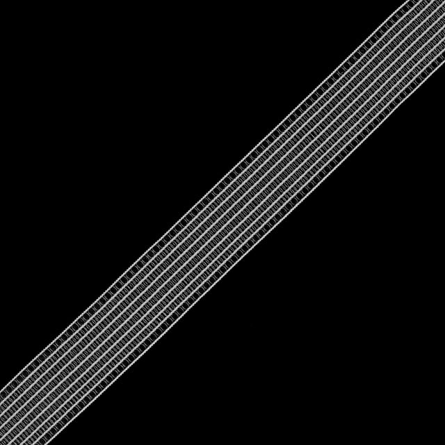 White Nylon Elastic Trim - 1.125