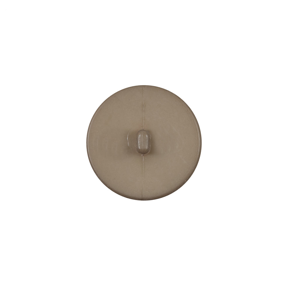 Italian Matte Tan Domed Plastic Button - 24L/15mm - Detail