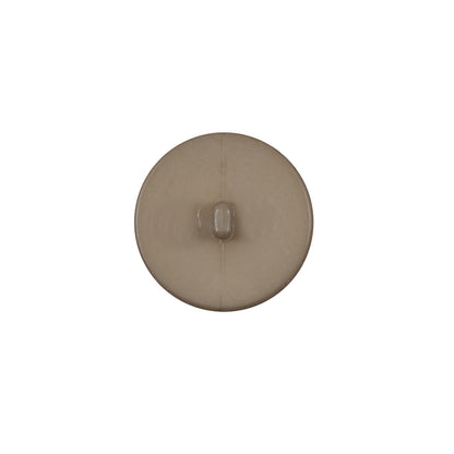 Italian Matte Tan Domed Plastic Button - 24L/15mm - Detail