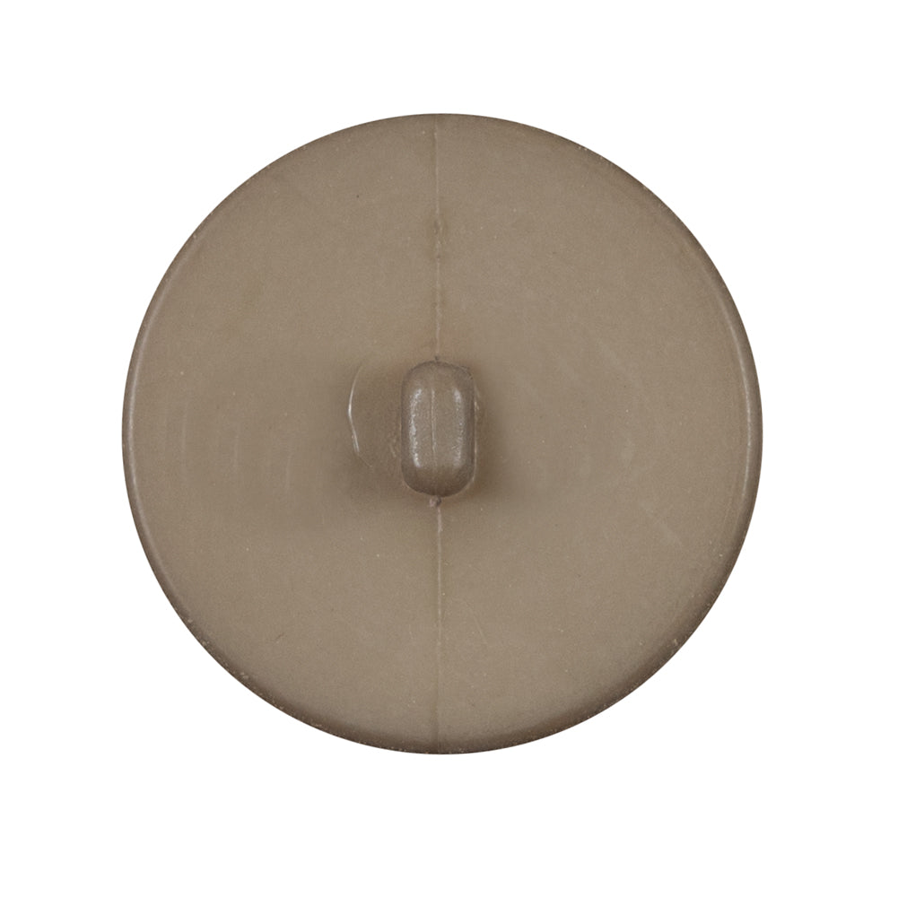 Italian Matte Tan Domed Plastic Button - 44L/28mm - Detail