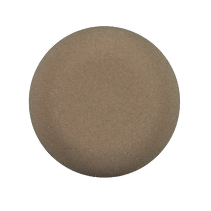 Italian Matte Tan Domed Plastic Button - 44L/28mm