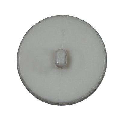 Italian Matte Light Gray Domed Plastic Button - 44L/28mm - Detail