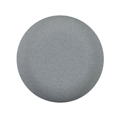 Italian Matte Light Gray Domed Plastic Button - 44L/28mm