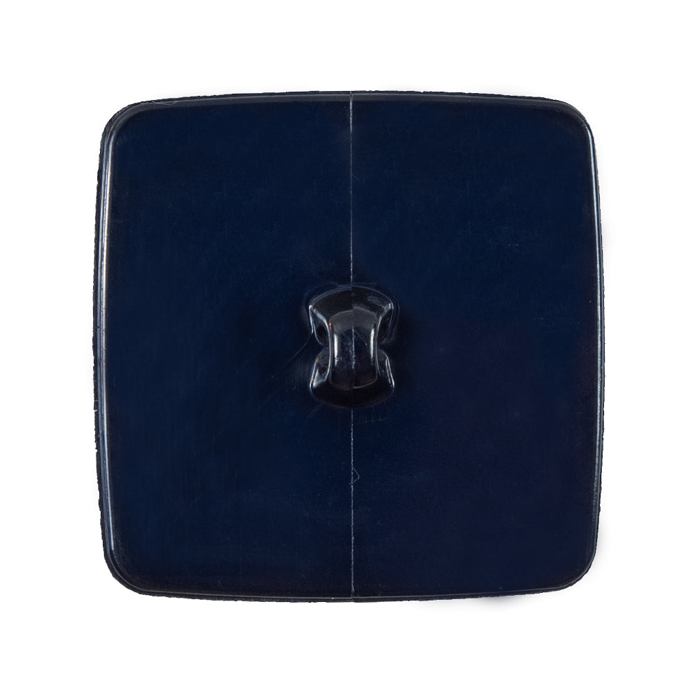 Italian Navy Square Plastic Button - 48L/30MM - Detail