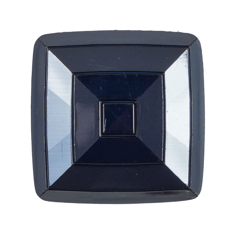 Italian Navy Square Plastic Button - 48L/30MM