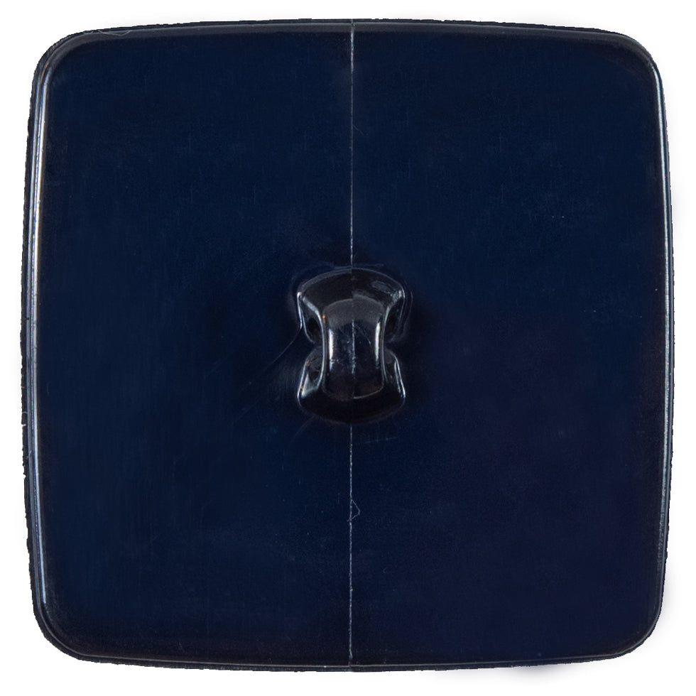 Italian Navy Square Plastic Button - 64L/40MM - Detail