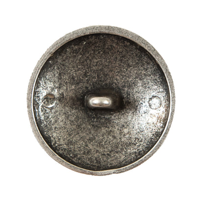 Italian Silver Button with Double-Headed Eagle Emblem - 44L/28mm Detail