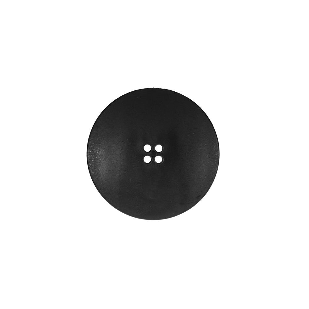 Italian Black Textured 4-Hole Button - 28L/18mm - Detail