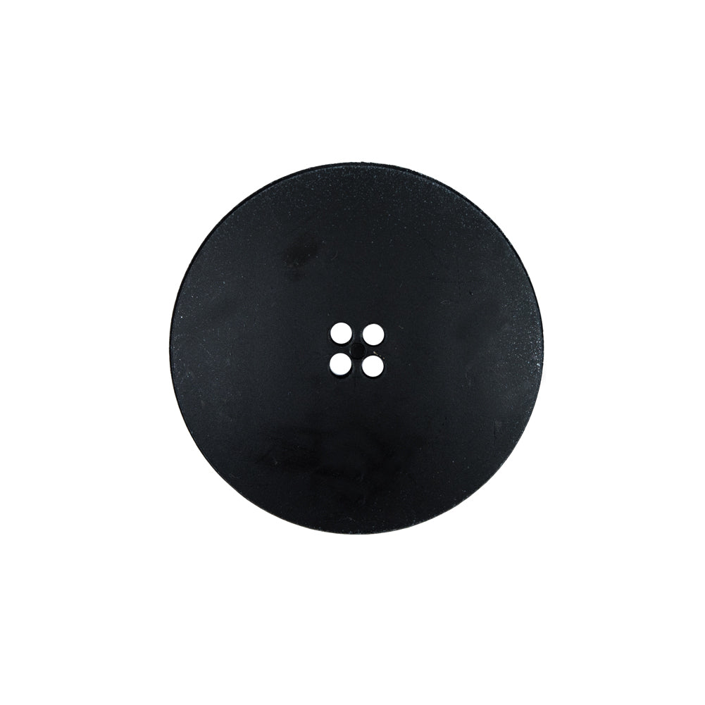 Italian Black Textured 4-Hole Button - 36L/23mm - Detail