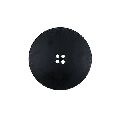 Italian Black Textured 4-Hole Button - 36L/23mm - Detail