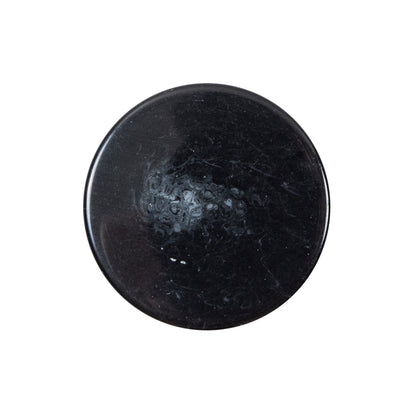 Italian Black Glossy Plastic Button - 40L/25.5mm