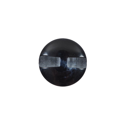 Italian Blue Glossy Plastic Button - 24L/15mm Detail