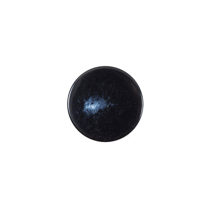 Italian Blue Glossy Plastic Button - 24L/15mm