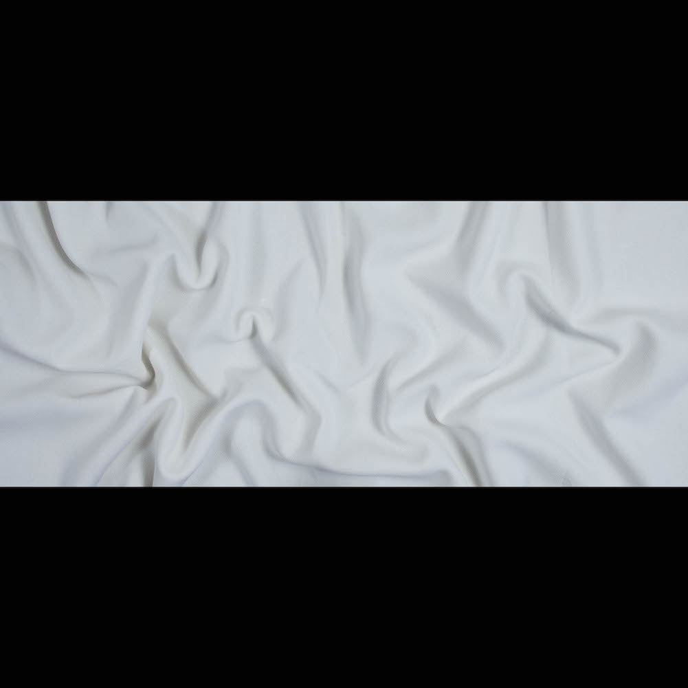 Italian Ivory Virgin Wool Double Crepe - Folded