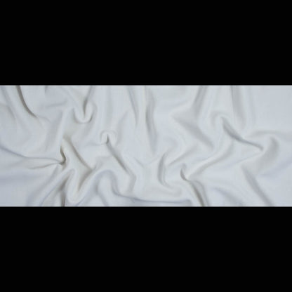 Italian Ivory Virgin Wool Double Crepe - Folded