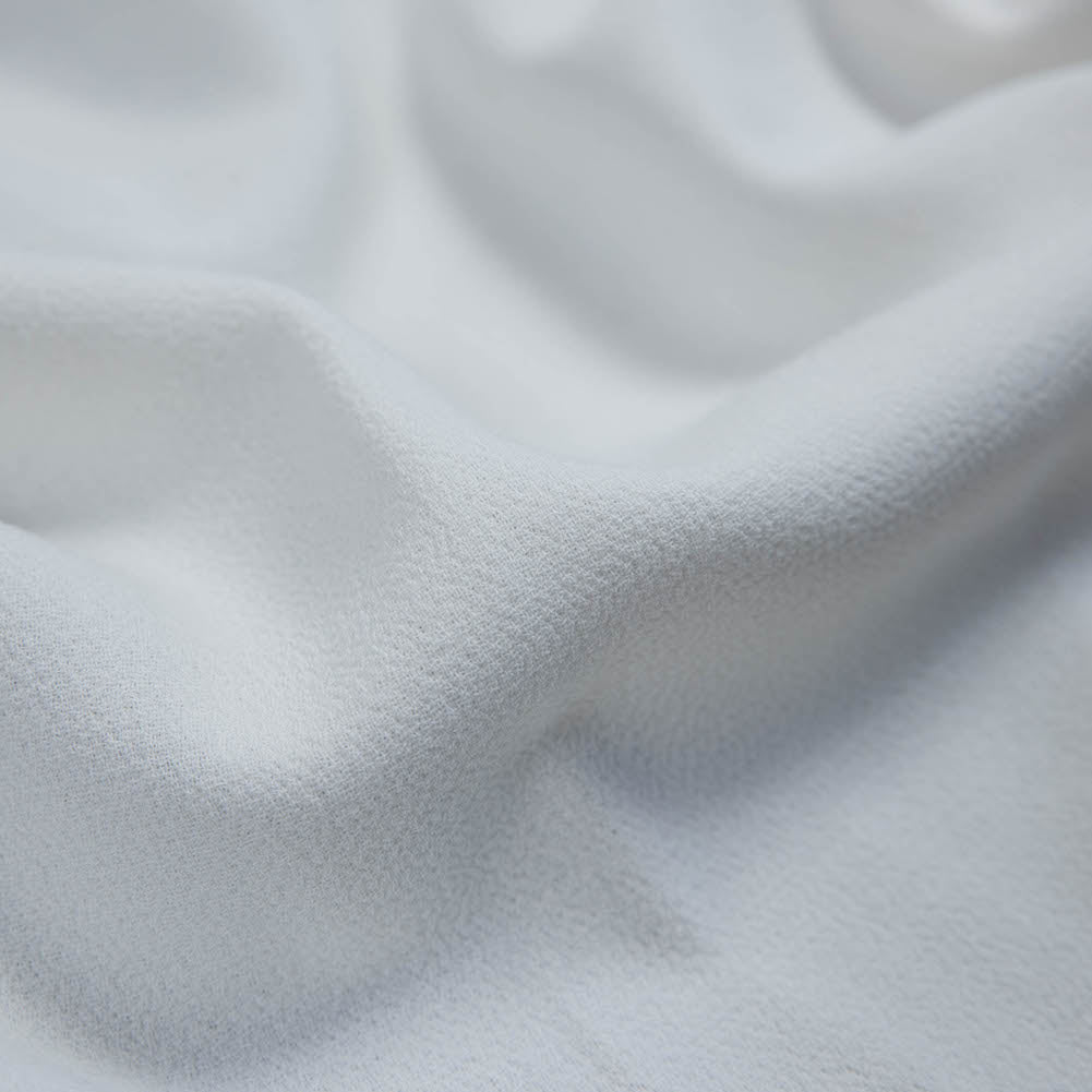 Italian Ivory Virgin Wool Double Crepe - Full