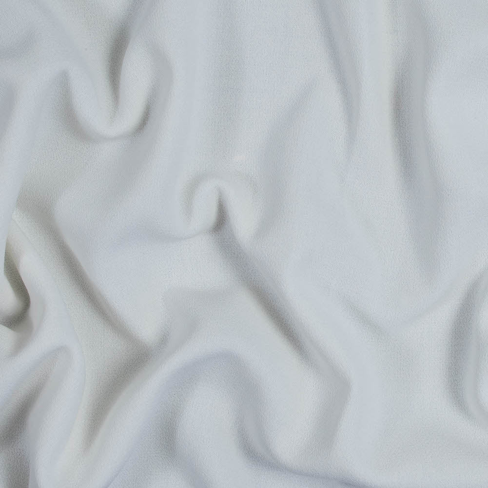 Italian Ivory Virgin Wool Double Crepe
