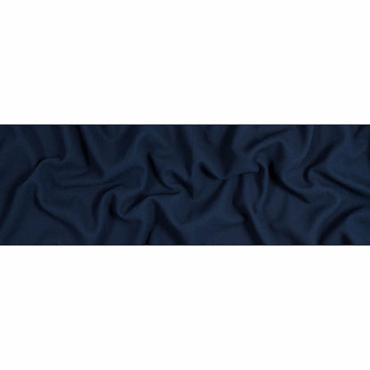 Italian Navy Virgin Wool Double Crepe - Folded