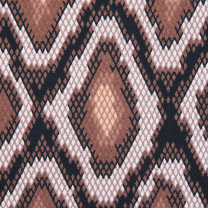 Friar Brown and Pearl Python Printed Stretch Cotton Sateen - Full