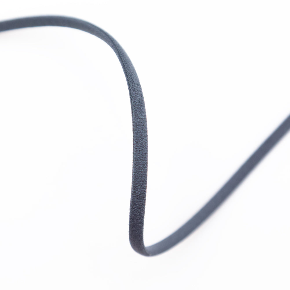 Italian Charcoal Elastic Drawstring - 0.125" Detail