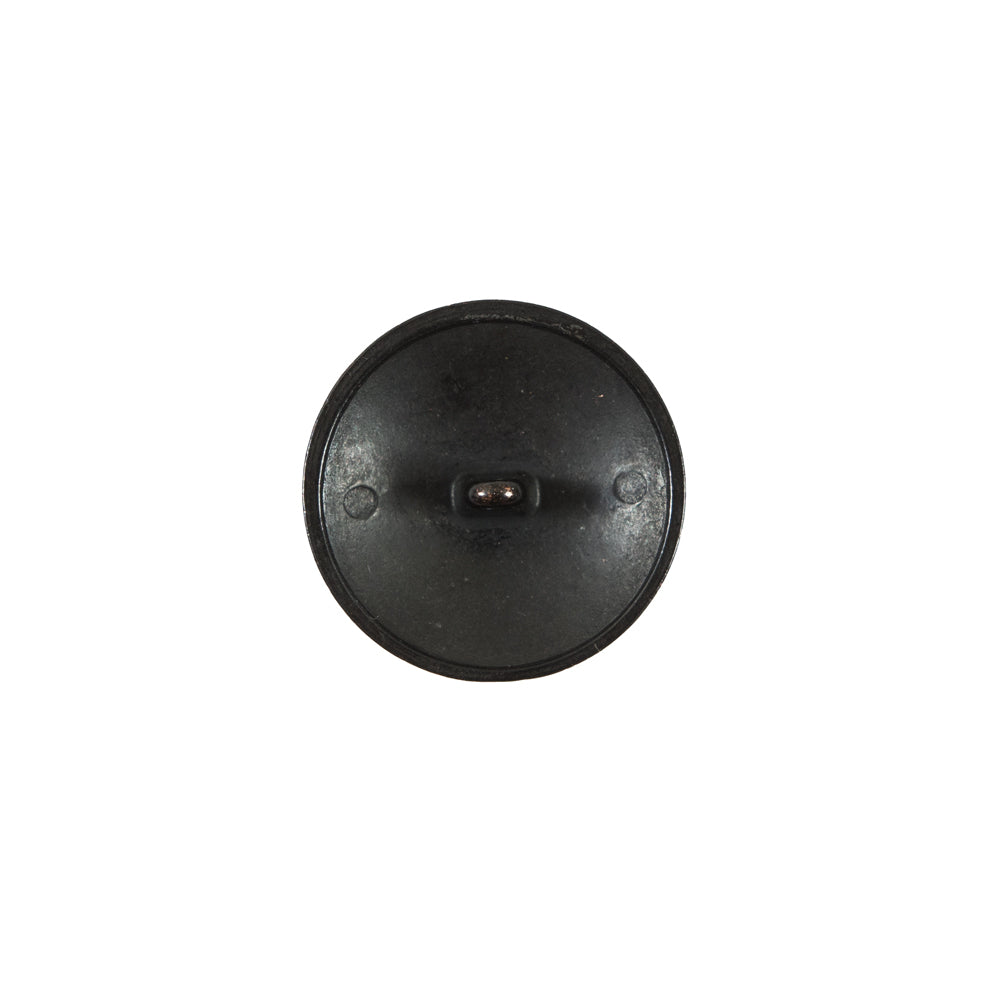 Italian Black Button with Double-Headed Eagle Emblem - 24L/15mm - Detail