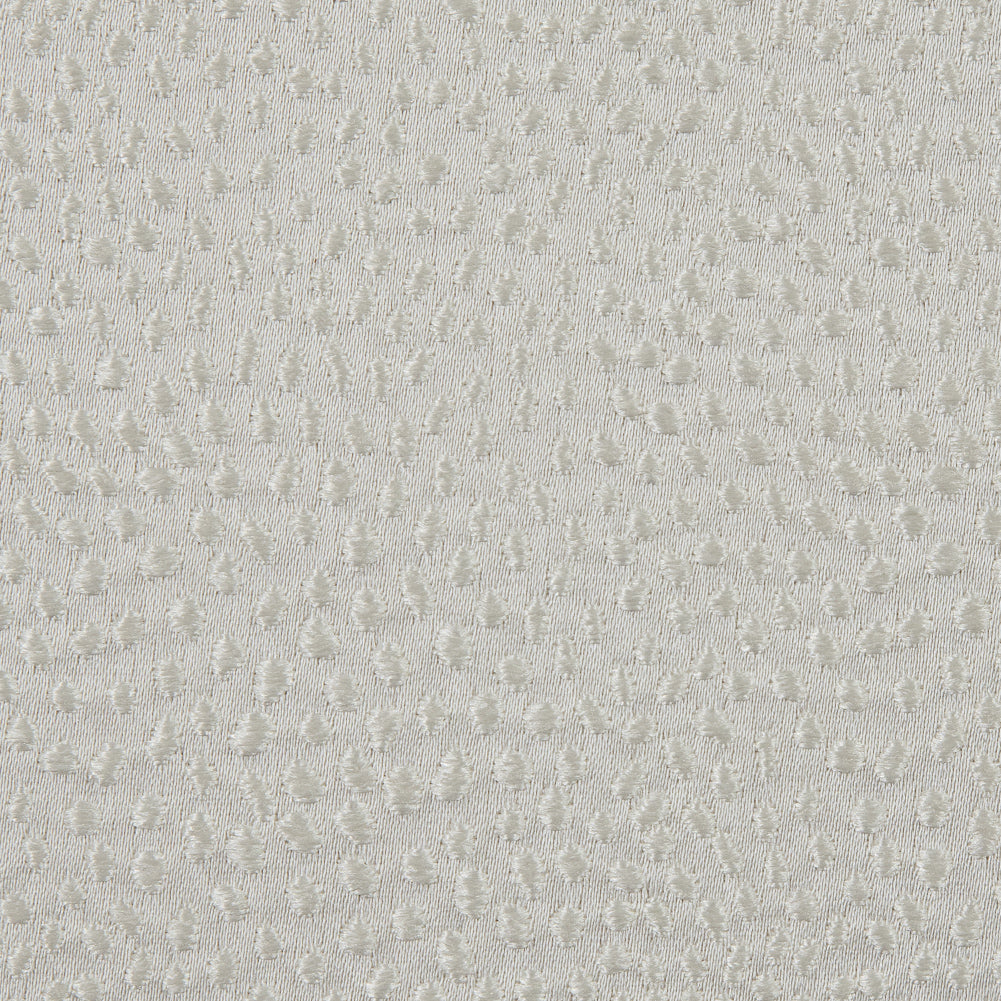 Ivory Textured Dots Polyester Woven - Detail