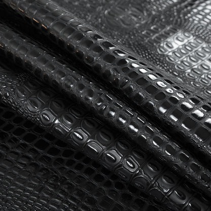 Black Crocodile Vinyl Folded