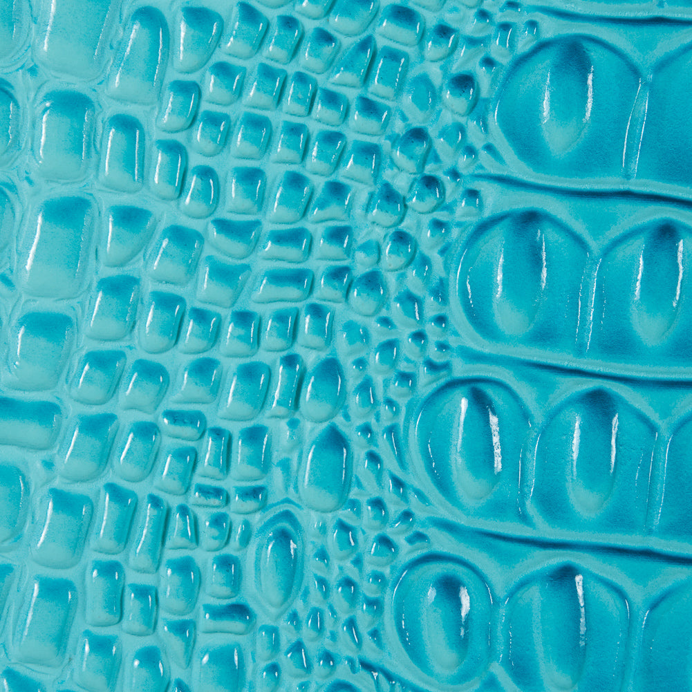 Blue Curacao Crocodile Vinyl - Detail