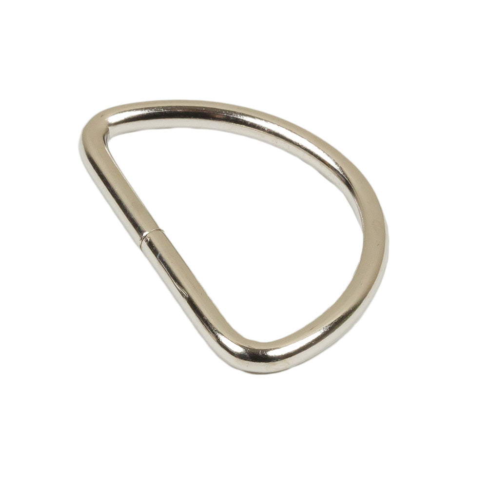 Dritz 4pc Nickel D-Rings - 1.25&amp;quot; - Detail