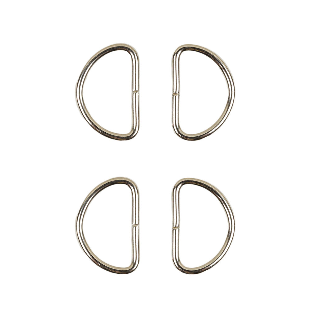 Dritz 4pc Nickel D-Rings - 0.75" Folded
