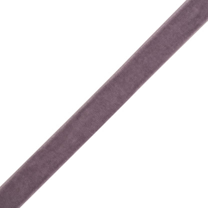 Stretch Velvet Ribbon Trim Made in Italy - 0.625" - Dusty Lilac - Gislaine Collection