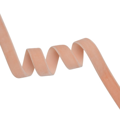 Stretch Velvet Ribbon Trim Made in Italy - 0.625" - Light Pink - Gislaine Collection