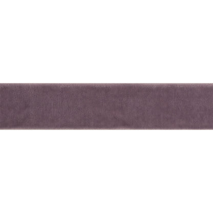 Stretch Velvet Ribbon Trim Made in Italy - 0.875" - Dusty Lilac - Gislaine Collection