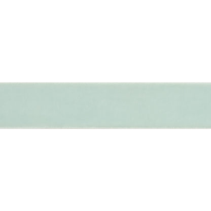 Stretch Velvet Ribbon Trim Made in Italy - 0.875" - Pale Mint - Gislaine Collection