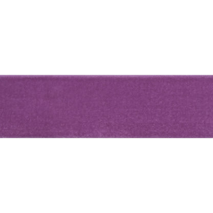 Stretch Velvet Ribbon Trim Made in Italy - 1.5" - Purple - Gislaine Collection