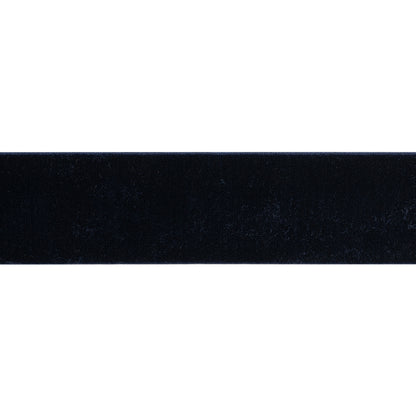 Stretch Velvet Ribbon Trim Made in Italy - 1.5" - Navy - Gislaine Collection