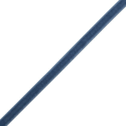 Stretch Velvet Ribbon Trim Made in Italy - 0.25" - Country Blue - Gislaine Collection