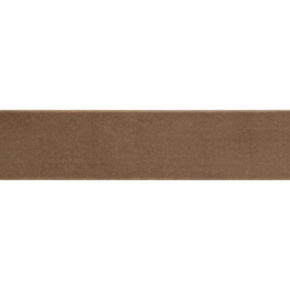 Stretch Velvet Ribbon Trim Made in Italy - 1.5" - Beige - Gislaine Collection