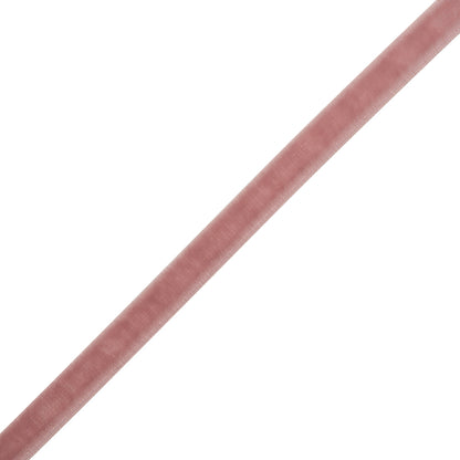 Stretch Velvet Ribbon Trim Made in Italy - 0.25" - Dusty Rose - Gislaine Collection