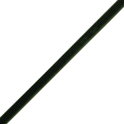Stretch Velvet Ribbon Trim Made in Italy - 0.25" - Forest Green - Gislaine Collection