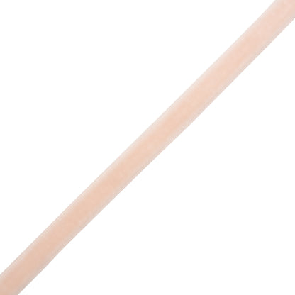 Stretch Velvet Ribbon Trim Made in Italy - 0.25" - Light Pink - Gislaine Collection