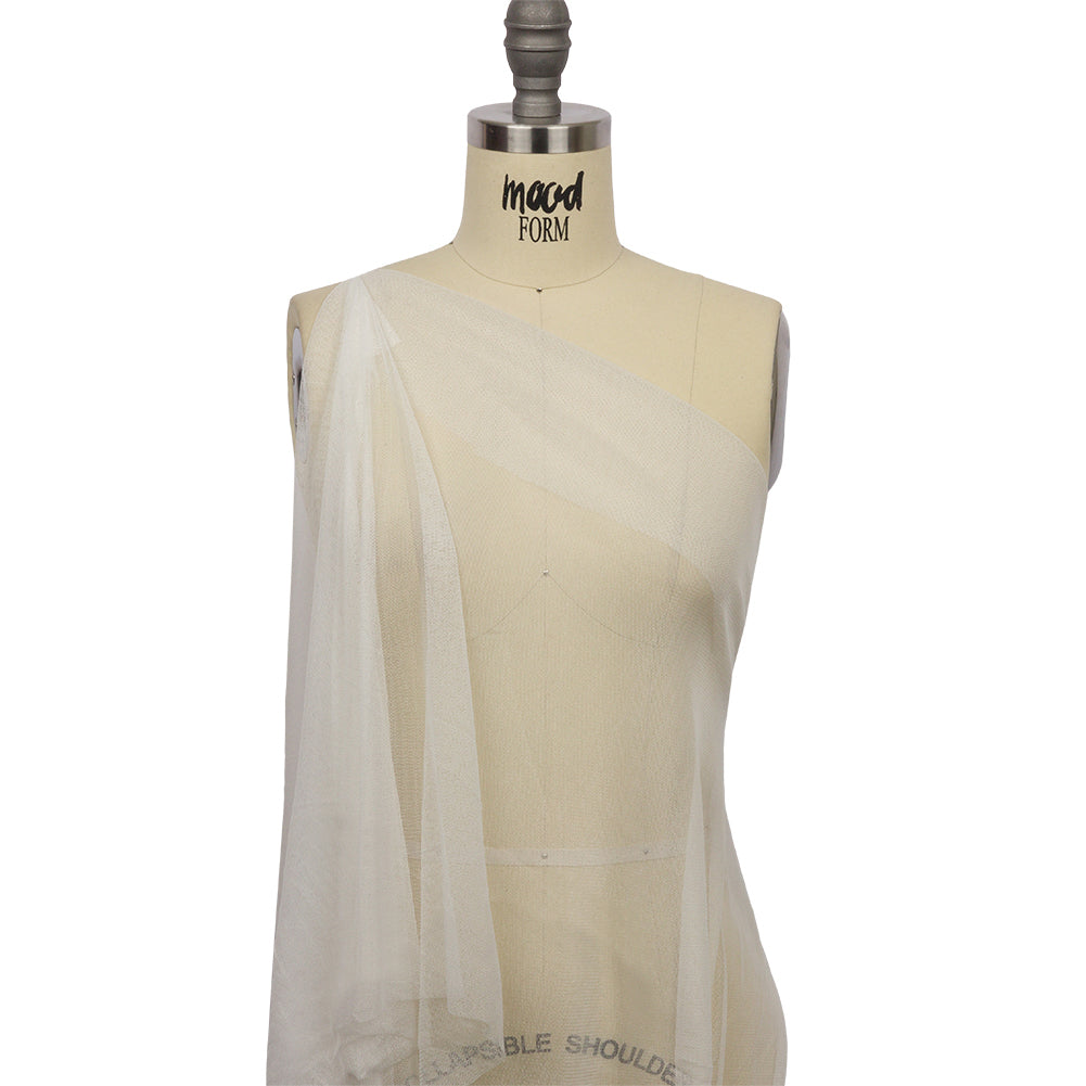 White Silk Tulle - Detail