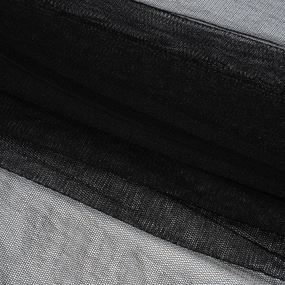 Silk Tulle - Black Folded