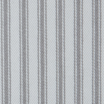 Nickle and White Ticking Striped Cotton Twill - Detail
