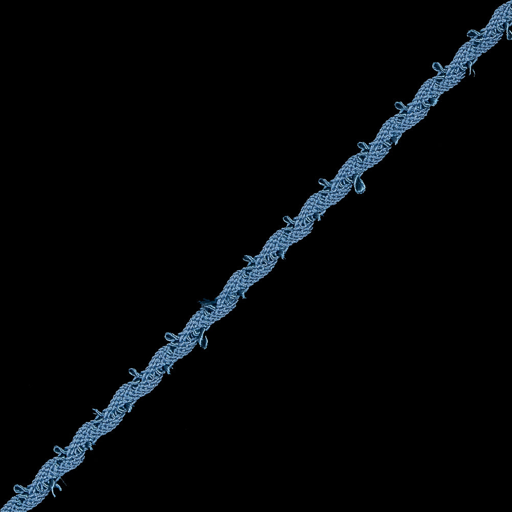Colonial Blue European Crochet Trim - 0.25 - Detail