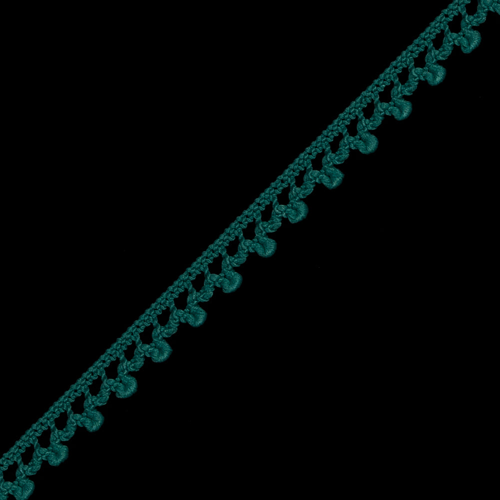 Kelly Green European Crochet Trim - 0.25 - Detail